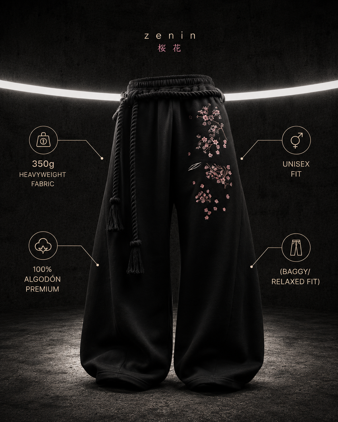 Cherry baggy Sweatpants